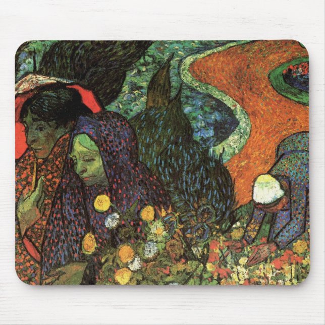 Mousepad Memória do Jardim em Etten por Vincent van Gogh (Frente)