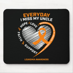 Mousepad Memória Em Lembrança Do Meu Tio Leukemia Awarene