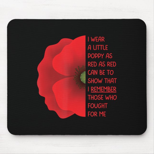 Mousepad Memorial dos Veteranos dos Estados Unidos (Frente)