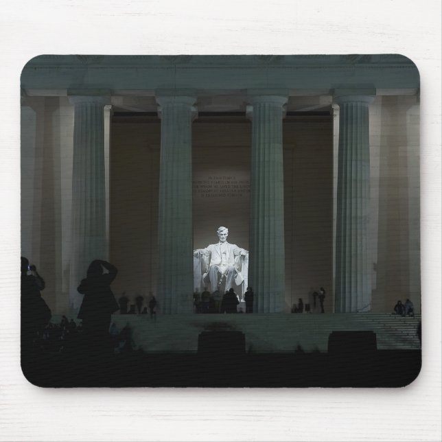 Mousepad Memorial Lincoln à noite (Frente)