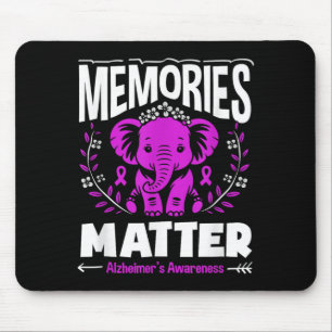 Mousepad Memórias apoio conscientização alzheimer elefante