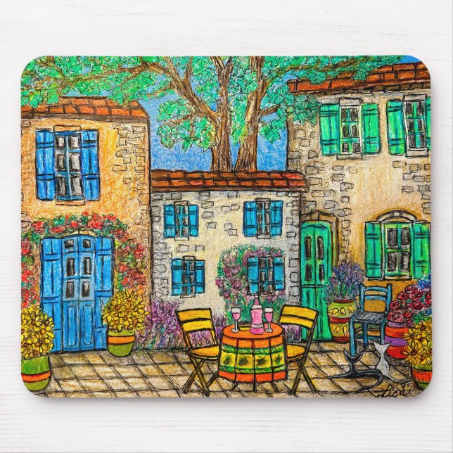 Mousepad Memórias do Mouse Provence de Lisa Lorenz (Frente)