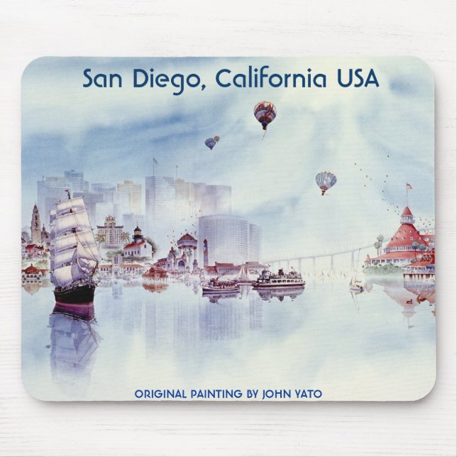 MOUSEPAD MEMÓRIAS FELIZES, SAN DIEGO CALIFÓRNIA (Frente)