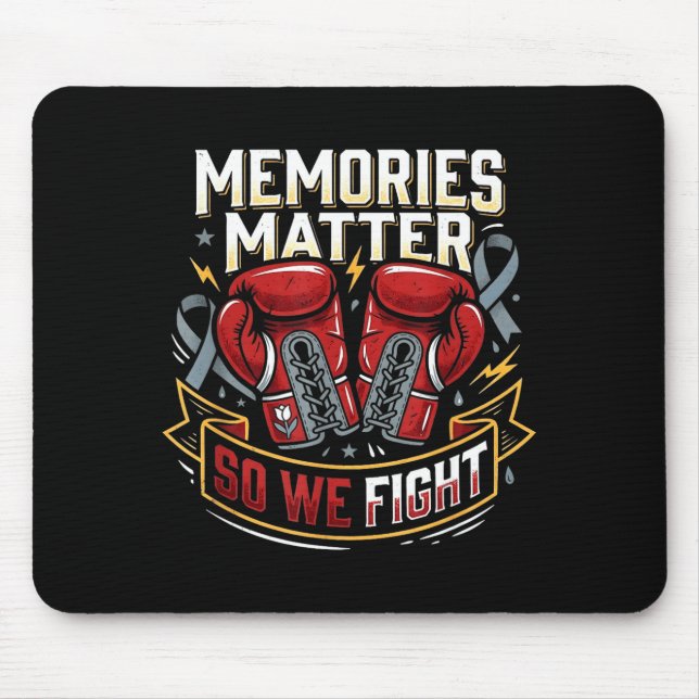 Mousepad Memórias para que lutemos boxe conscientização do  (Frente)