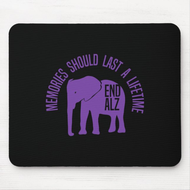 Mousepad Memórias Problema Com Elefante Roxo E Heimerhe De  (Frente)