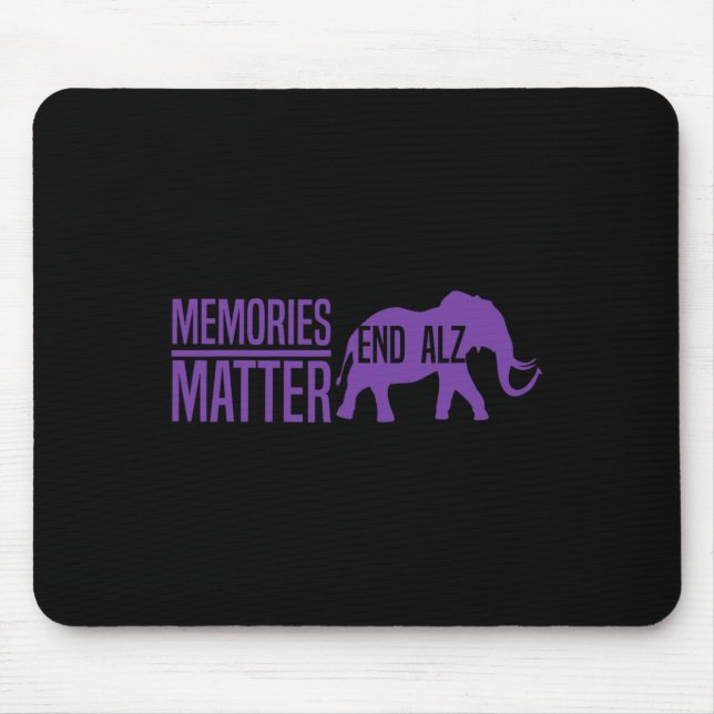 Mousepad Memórias Problema Com Elefante Roxo E Heimerhe De  (Frente)