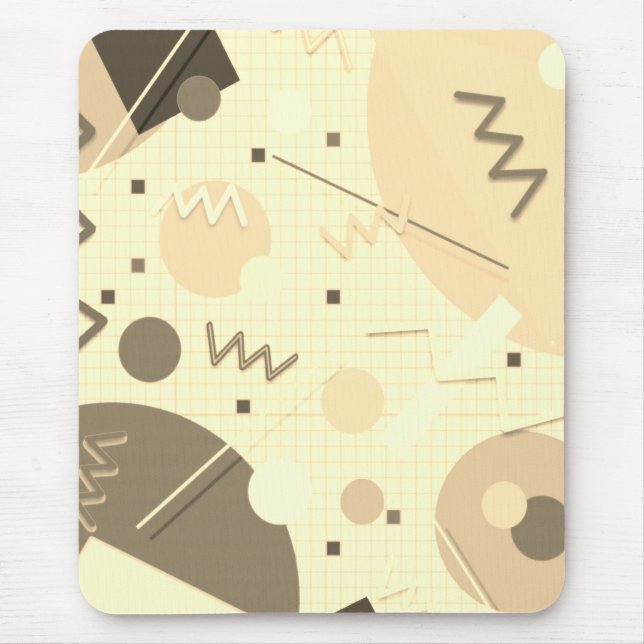 Mousepad Memphis #82 Sepia (Frente)