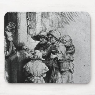 Mousepad Mendigos na entrada de uma casa, 1648