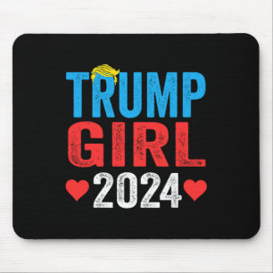 Mousepad Menina 2024 Camisas Cute Trump Flag Mulheres Menin