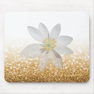 Mousepad Menina Adorável, Margarida, Gliteria, Bokeh, Perso