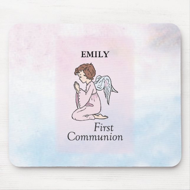 Mousepad Menina, Anjo da Primeira Comunhão (Frente)