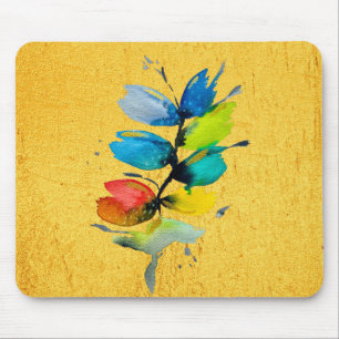 Mousepad Menina bebendo chá de bolhas adolescente moderno