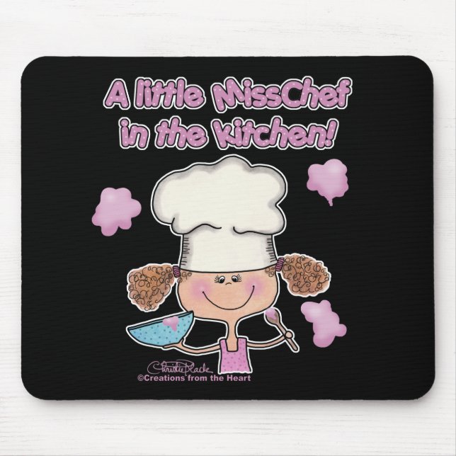Mousepad Menina Chef (Frente)