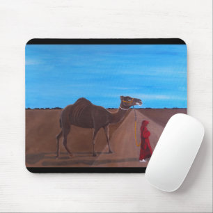 Mousepad Menina com pintura de camelo de Alfred Fox