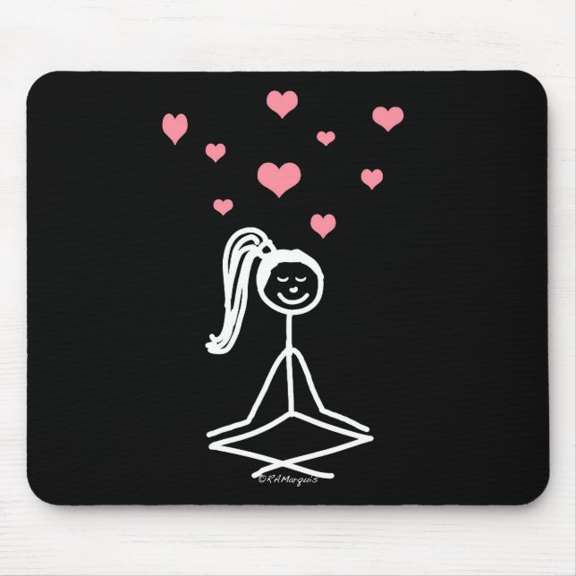 Mousepad Menina da ioga (Frente)