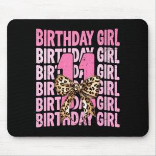 Mousepad Menina de 11 anos de idade Rosa Coquette Leopardo