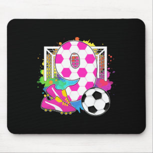 Mousepad Menina de 9 Anos de Idade Aniversário 9º Aniversár