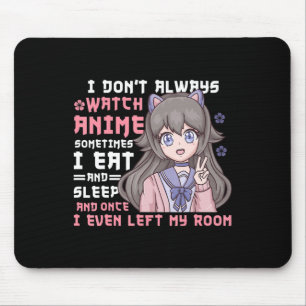 Mousepad Menina De Anime Que Sempre Vejo Anime Engraçado