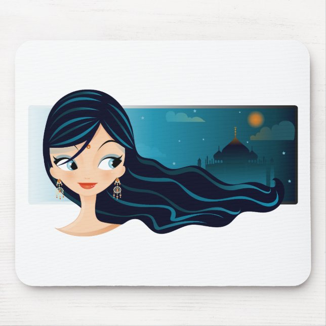 Mousepad Menina de Bollywood (Frente)