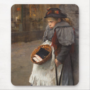 Mousepad Menina de Palitos Pobre Garoto de Rua Pobreza Urba