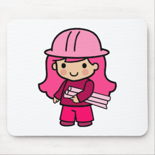 Mousepad Menina do arquiteto