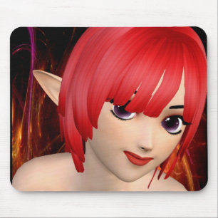 Mousepad Menina do duende do Anime