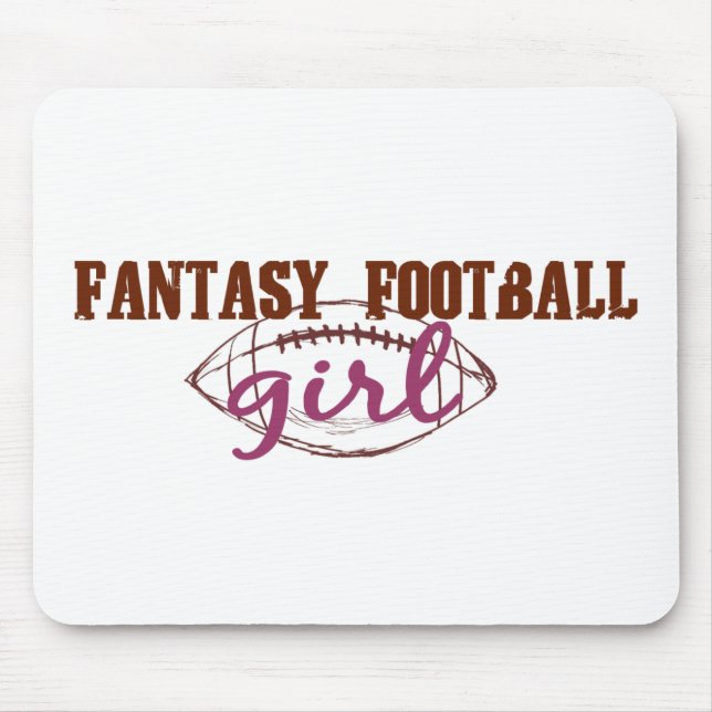 Mousepad Menina do futebol da fantasia (Frente)