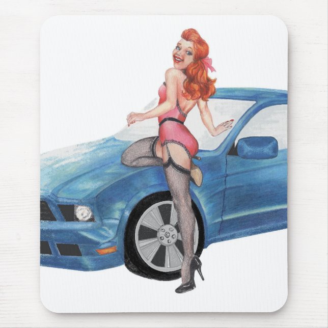 Mousepad Menina do pino-acima de Miltons (Frente)