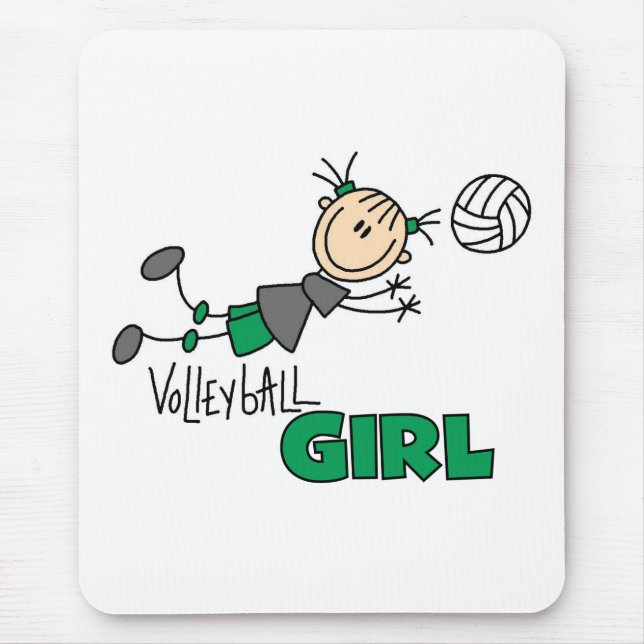 Mousepad Menina do voleibol (Frente)