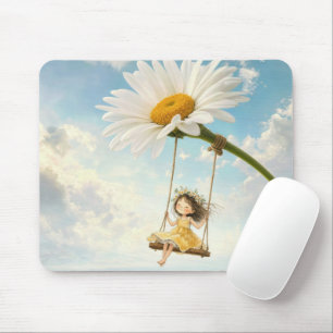Mousepad Menina em um Balanço de Margarida