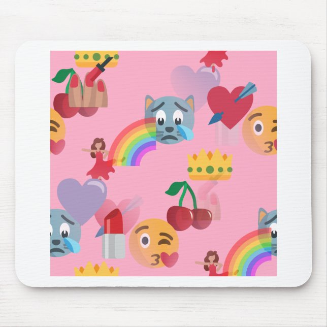 Mousepad menina emoji (Frente)