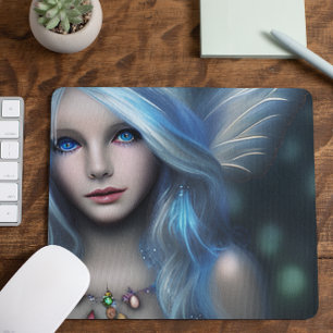Mousepad Menina Fada Mística Etérea