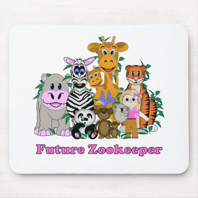 Mousepad Menina Futuro Zookeeper (Frente)