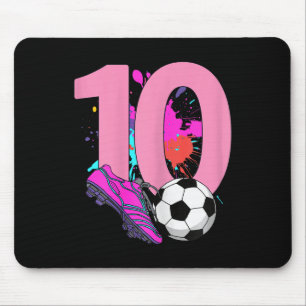 Mousepad Menina Jogadora de Futebol de 10 Anos de Idade