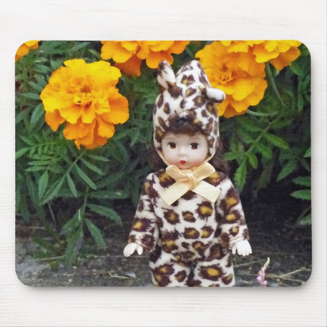 Mousepad Menina Leopardo (Frente)