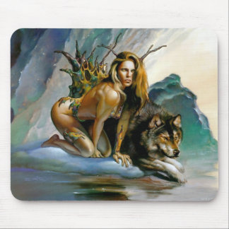 Mousepad menina-lobo