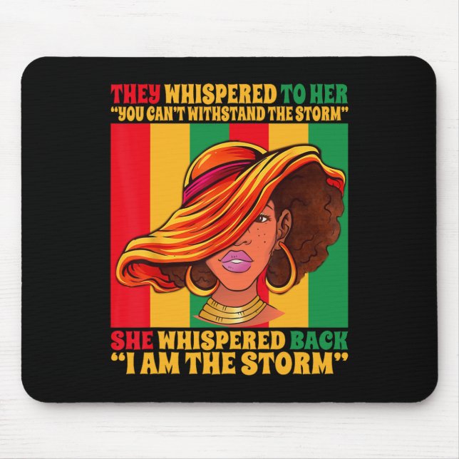 Mousepad Menina Negra Americana Junta Eu Sou A Rua (Frente)