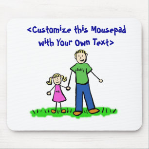 Mousepad Menina pai (Loira)