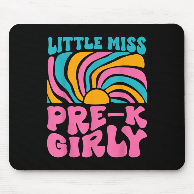 Mousepad Menina Pré-k Retraindo Para O Pré-k Da Escola (Frente)