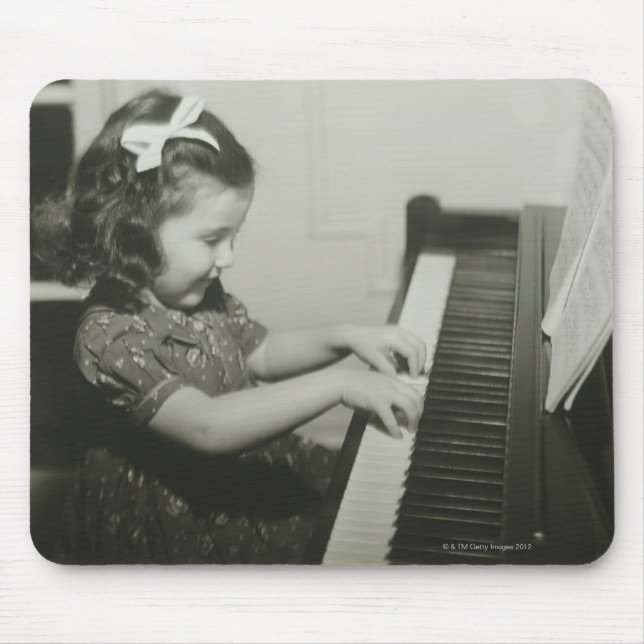 Mousepad Menina que joga o piano (Frente)