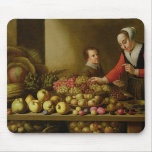 Mousepad Menina que vende uvas