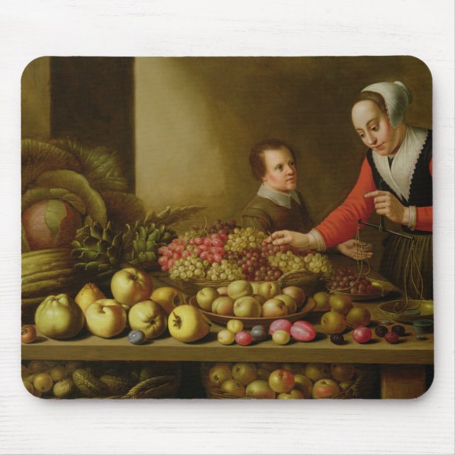 Mousepad Menina que vende uvas (Frente)