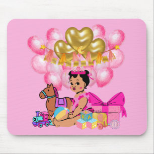 Mousepad Menina Rosa