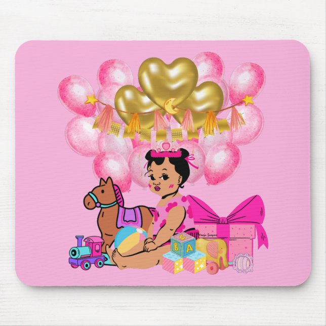 Mousepad Menina Rosa (Frente)
