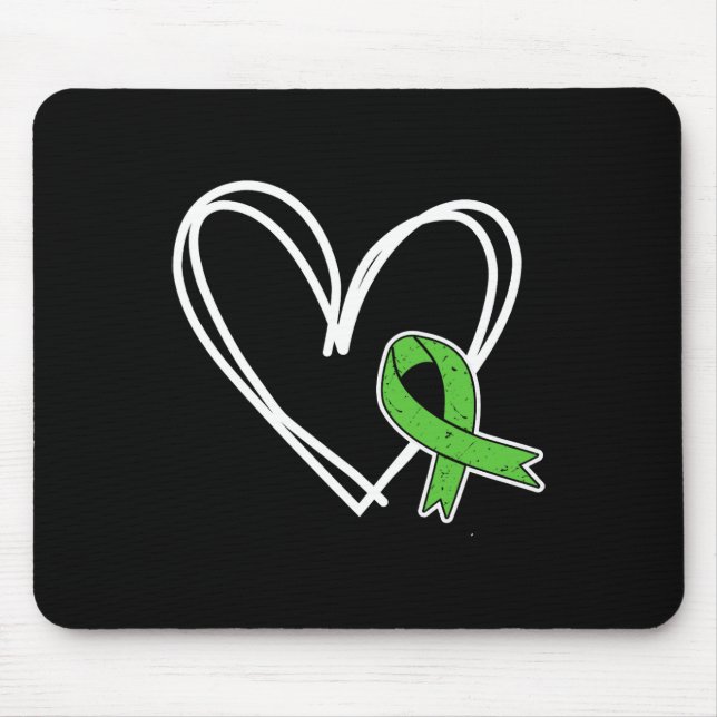 Mousepad Meninas Coração Problemas de Saúde Mental Sensibil (Frente)