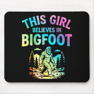 Mousepad Meninas crente do pé grande tingimento sasquatch c