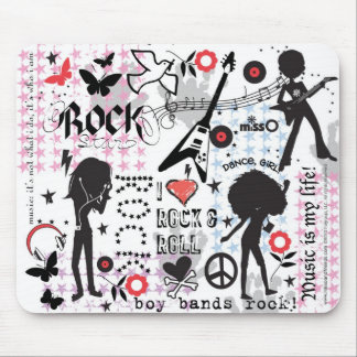 Mousepad Meninas da rocha & do rolo
