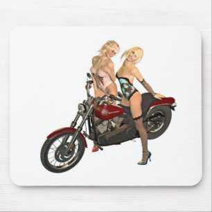 Mousepad Meninas de motociclista