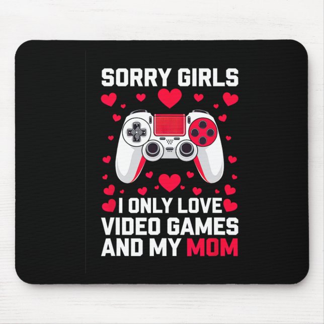 Mousepad Meninas Desculpem Ideia Divertida de Dia dos Namor (Frente)