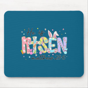 Mousepad Meninas Ele Ressuscitou Jesus Cristão Feliz